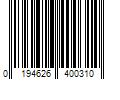 Barcode Image for UPC code 0194626400310