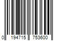 Barcode Image for UPC code 0194715753600