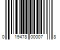 Barcode Image for UPC code 019478000078