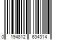 Barcode Image for UPC code 0194812634314