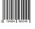 Barcode Image for UPC code 0194954560045