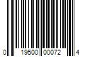 Barcode Image for UPC code 019500000724