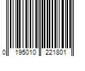 Barcode Image for UPC code 0195010221801