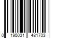 Barcode Image for UPC code 0195031481703