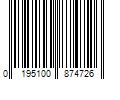 Barcode Image for UPC code 0195100874726