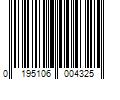 Barcode Image for UPC code 0195106004325