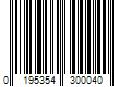 Barcode Image for UPC code 0195354300040