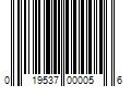 Barcode Image for UPC code 019537000056