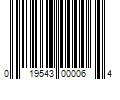 Barcode Image for UPC code 019543000064