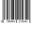 Barcode Image for UPC code 0195464215340