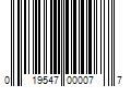 Barcode Image for UPC code 019547000077