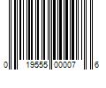 Barcode Image for UPC code 019555000076