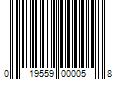 Barcode Image for UPC code 019559000058