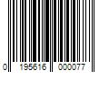 Barcode Image for UPC code 0195616000077