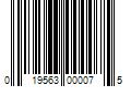 Barcode Image for UPC code 019563000075