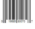 Barcode Image for UPC code 019585800707