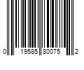 Barcode Image for UPC code 019585800752