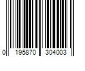 Barcode Image for UPC code 0195870304003