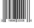 Barcode Image for UPC code 019596000066