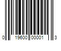 Barcode Image for UPC code 019600000013