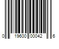 Barcode Image for UPC code 019600000426