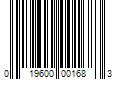 Barcode Image for UPC code 019600001683