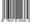 Barcode Image for UPC code 0196021000362