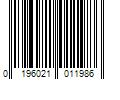 Barcode Image for UPC code 0196021011986