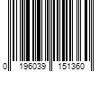 Barcode Image for UPC code 0196039151360