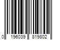 Barcode Image for UPC code 0196039819802