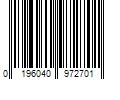 Barcode Image for UPC code 0196040972701