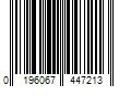 Barcode Image for UPC code 0196067447213