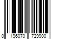 Barcode Image for UPC code 0196070729900