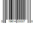 Barcode Image for UPC code 019614000078