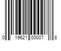 Barcode Image for UPC code 019621000078