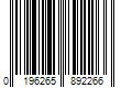 Barcode Image for UPC code 0196265892266