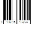 Barcode Image for UPC code 0196311194047