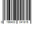 Barcode Image for UPC code 0196403041815