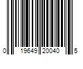 Barcode Image for UPC code 019649200405