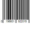 Barcode Image for UPC code 0196601922015