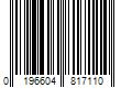 Barcode Image for UPC code 0196604817110