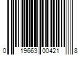 Barcode Image for UPC code 019663004218