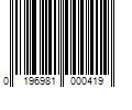 Barcode Image for UPC code 0196981000419