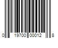 Barcode Image for UPC code 019700000128