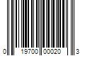 Barcode Image for UPC code 019700000203