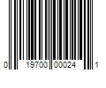 Barcode Image for UPC code 019700000241