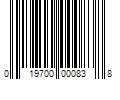 Barcode Image for UPC code 019700000838