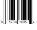 Barcode Image for UPC code 019720000054