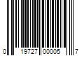 Barcode Image for UPC code 019727000057