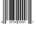 Barcode Image for UPC code 019734000071